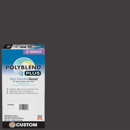 Custom Building Products Custom Building Products Polyblend Plus Indoor and Outdoor Charcoal Non-Sanded Grout 10 lb PBPG6010